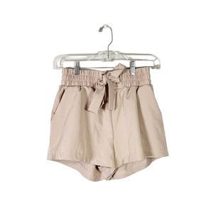 Revamped Rose Pink Boho Casual Loose Fit Shorts Elastic Waistband Size Medium